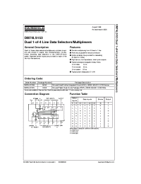 Datasheet DM74LS153 manufacturer Fairchild