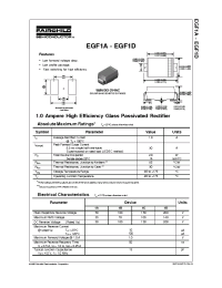 Datasheet EGF1A manufacturer Fairchild