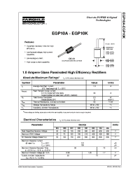 Datasheet EGP10J manufacturer Fairchild