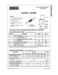 Datasheet EGP30A-EGP30K manufacturer Fairchild
