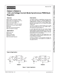 Datasheet FAN2012IMPX manufacturer Fairchild