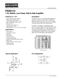 Datasheet FAN4113 manufacturer Fairchild