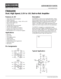 Datasheet FAN4230 manufacturer Fairchild
