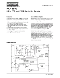 Datasheet FAN4803CP-1 manufacturer Fairchild