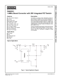 Datasheet FAN5331SX manufacturer Fairchild