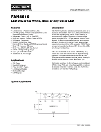 Datasheet FAN5610 manufacturer Fairchild