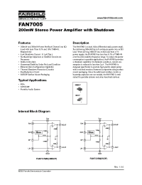 Datasheet FAN7005M manufacturer Fairchild