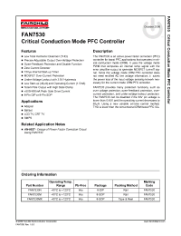 Datasheet FAN7530M manufacturer Fairchild