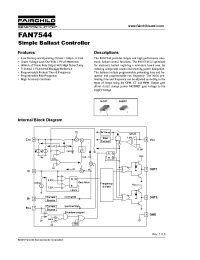 Datasheet FAN7544 manufacturer Fairchild