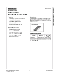 Datasheet FAN8024ED manufacturer Fairchild