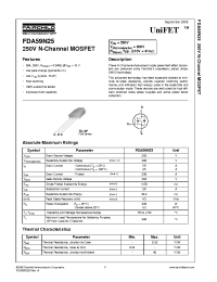 Datasheet FDA59N25 manufacturer Fairchild