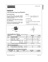 Datasheet FDD2570 manufacturer Fairchild