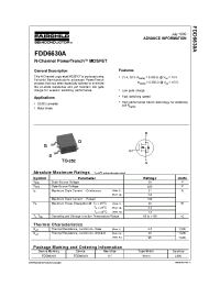 Datasheet FDD6630A manufacturer Fairchild