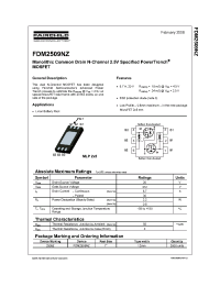 Datasheet FDM2509NZ manufacturer Fairchild