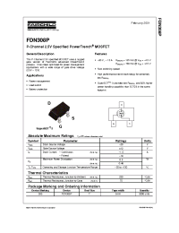 Datasheet FDN308P manufacturer Fairchild