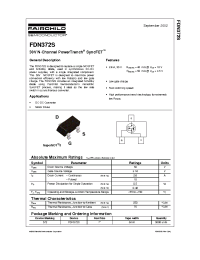 Datasheet FDN372S manufacturer Fairchild