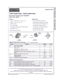 Datasheet FDP120AN15A0 manufacturer Fairchild