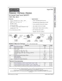Datasheet FDP2532 manufacturer Fairchild