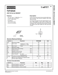 Datasheet FDP39N20 manufacturer Fairchild