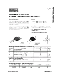 Datasheet FDP6030 manufacturer Fairchild
