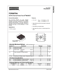 Datasheet FDR6678A manufacturer Fairchild