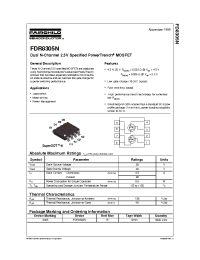 Datasheet FDR8305 manufacturer Fairchild