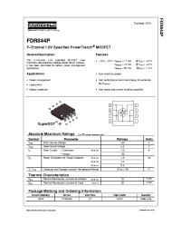 Datasheet FDR844P manufacturer Fairchild