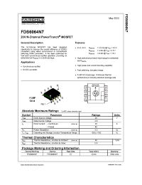 Datasheet FDS6064N7 manufacturer Fairchild
