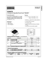 Datasheet FDS6576 manufacturer Fairchild