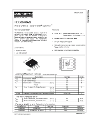 Datasheet FDS6670AS manufacturer Fairchild