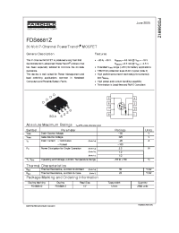 Datasheet FDS6681Z manufacturer Fairchild
