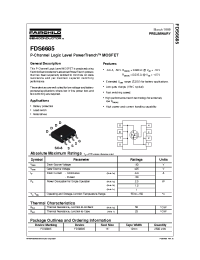 Datasheet FDS6685 manufacturer Fairchild
