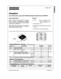 Datasheet FDS6894A manufacturer Fairchild