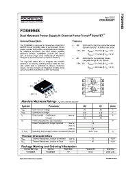 Datasheet FDS6994S manufacturer Fairchild