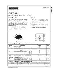 Datasheet FDS7779Z manufacturer Fairchild