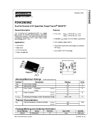 Datasheet FDW2503NZ manufacturer Fairchild