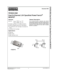 Datasheet FDW2512NZ_NL manufacturer Fairchild