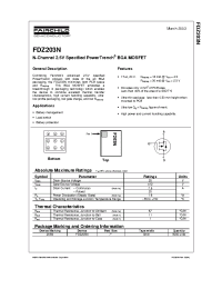 Datasheet FDZ203N manufacturer Fairchild