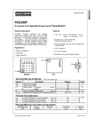 Datasheet FDZ206P manufacturer Fairchild