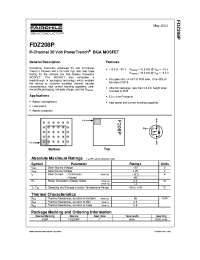 Datasheet FDZ208P manufacturer Fairchild