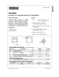 Datasheet FDZ298N manufacturer Fairchild