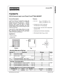 Datasheet FDZ5047N manufacturer Fairchild