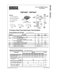 Datasheet FEP16CT manufacturer Fairchild