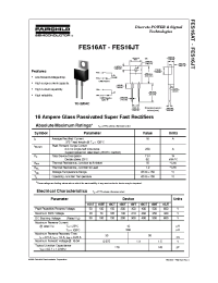 Datasheet FES16AT manufacturer Fairchild