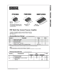 Datasheet FFB3906 manufacturer Fairchild