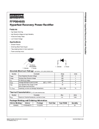 Datasheet FFP08H60S manufacturer Fairchild