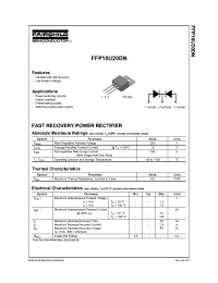 Datasheet FFP10U20DN manufacturer Fairchild