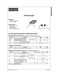Datasheet FFPF04U40DP manufacturer Fairchild
