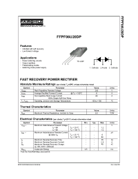 Datasheet FFPF06U20DP manufacturer Fairchild