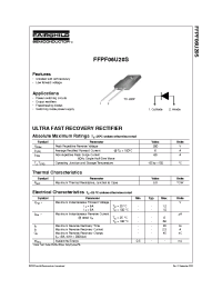 Datasheet FFPF06U20S manufacturer Fairchild